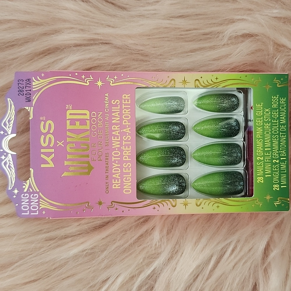 LIMITED EDITION!! Brand New KISS X WICKED False Nails-L